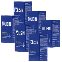 Paquete de seis botellas de Folisin, la opción más popular.